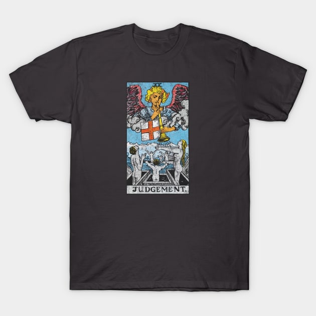 The judgement tarot card (distressed) T-Shirt by Nate's World of Tees